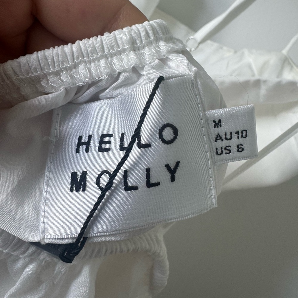 Hello Molly My Escape Mini Dress in White - Size M - Picture 14 of 14